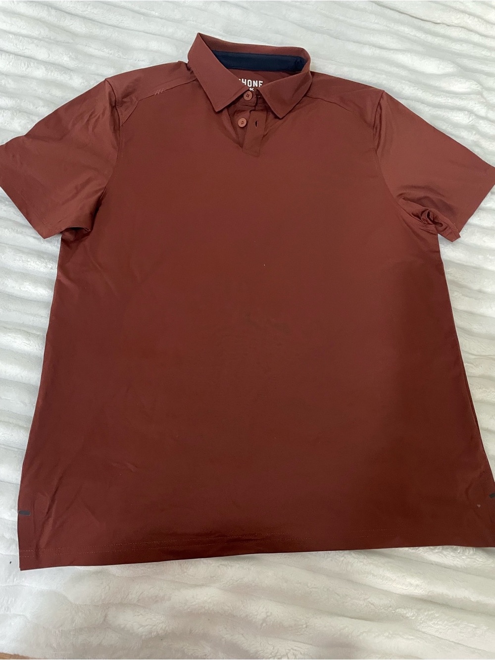 RHONE Men's Maroon Polo Shirt